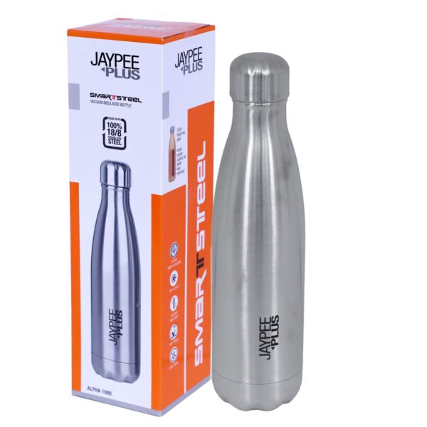Jaypee Plus Alpha 1000 Stainless Steel Vacuum Insulated Water Bottle, 1000ml, Metallic - Image 3