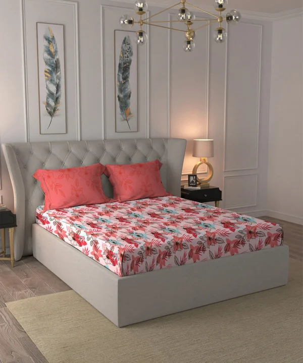 My Trident Moments Double Bedsheet With Pillow Covers