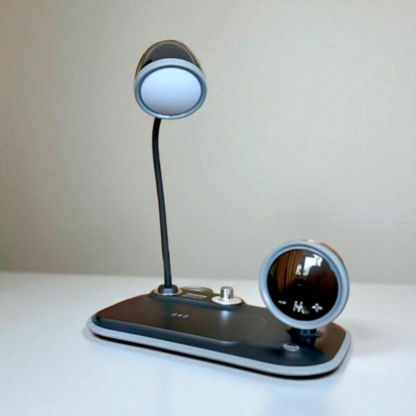 Toreto Smart Lite 15W Wireless Charger With Lamp & Alarm Clock - Image 2