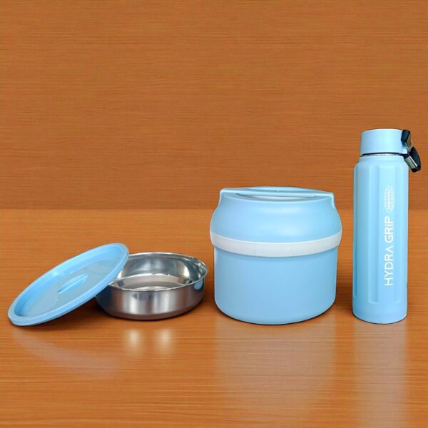 Asian Compact Meal Duo (1pc Wonder Meal Junior Tiffin 550ml + 1pc Hydra Grip 700 Bottle 500ml) - Image 2
