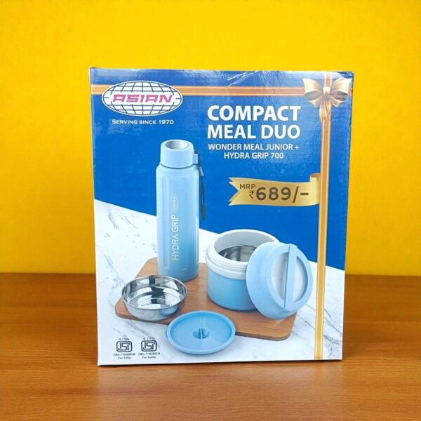 Asian Compact Meal Duo (1pc Wonder Meal Junior Tiffin 550ml + 1pc Hydra Grip 700 Bottle 500ml) - Image 4