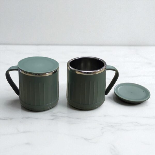 Jaypee KupKet 2+2 Coffee Mug Set With Lid (230ml X 2) - Image 2