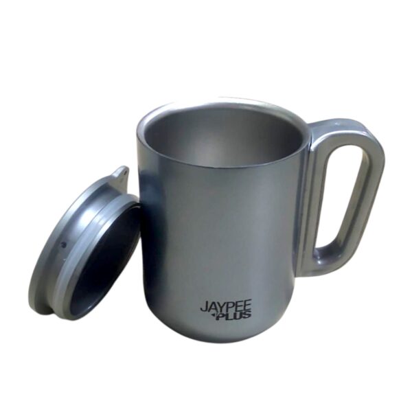 Jaypee Plus Joy 1 Piece Stainless Steel Double Wall Coffee Mug With Lid 200ml - Image 2