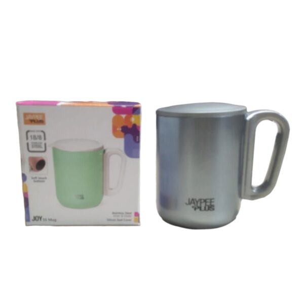 Jaypee Plus Joy 1 Piece Stainless Steel Double Wall Coffee Mug With Lid 200ml - Image 4