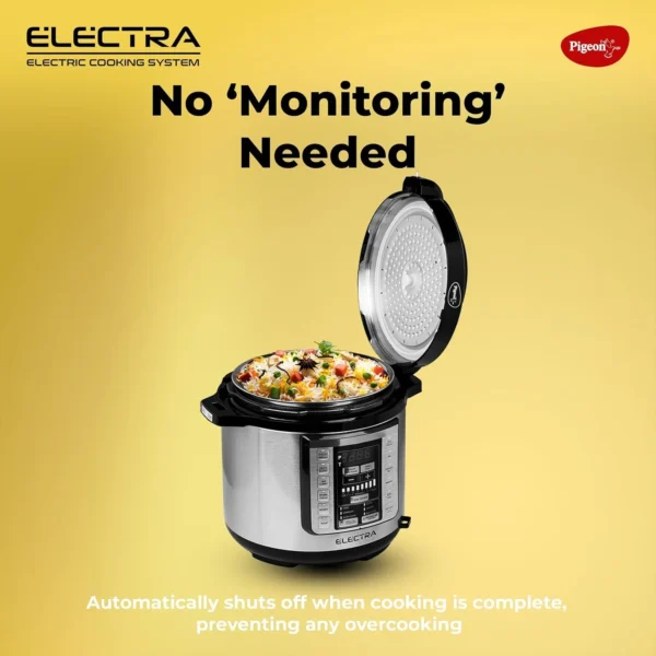 Pigeon By Stovekraft Electra 3 Litre Electric Pressure Cooker with Digital Display 750W - Image 2