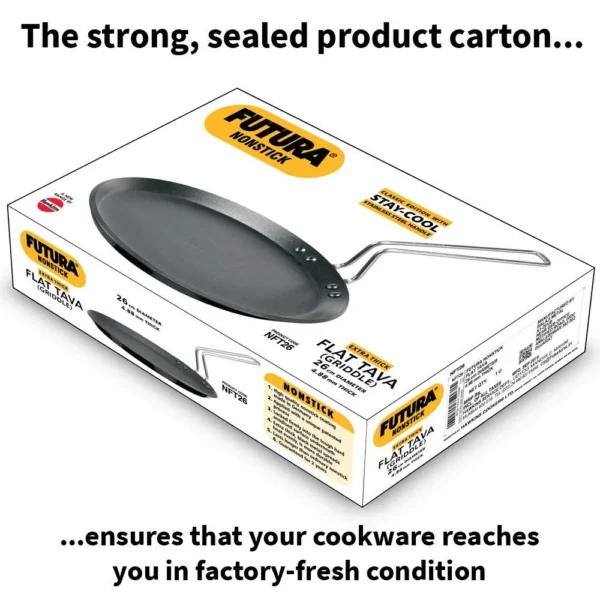 Hawkins Futura Nonstick Flat Tawa - 26 cm (NFT26) - Image 3