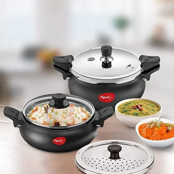 Pigeon All In One Outer Lid Cooker Value Pack - 3L + 5L - Image 3
