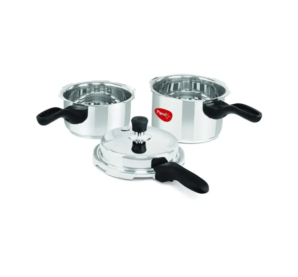 Pigeon Inox Induction Base Stainless Steel Mini Combi - 2+3 Ltr (12710) - Image 4