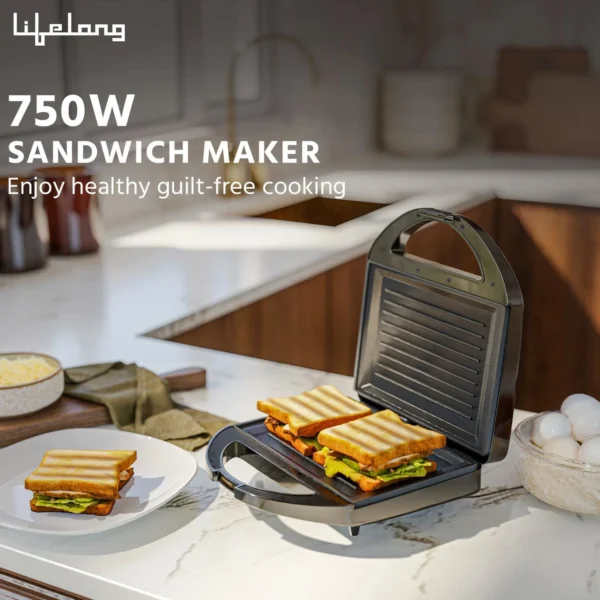 Lifelong Sandwich Maker 750W LLSM120G - Image 3