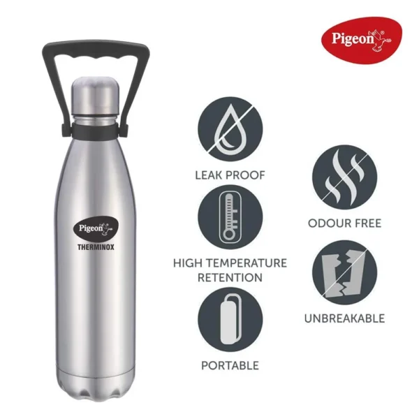 Pigeon Aqua Stainless Steel Vacuum Water Bottle - 1 L - Image 4