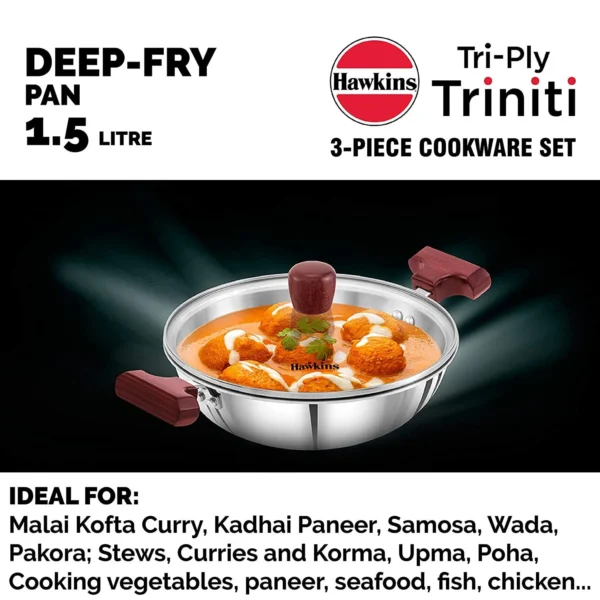 Hawkins Tri-Ply Stainless Steel Triniti Cookware Set 2 (SSET2) - Image 3
