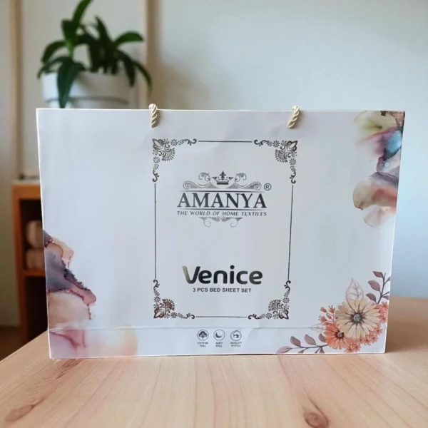 Kingston Venice 3 Piece Double Bedsheet Set - Image 2