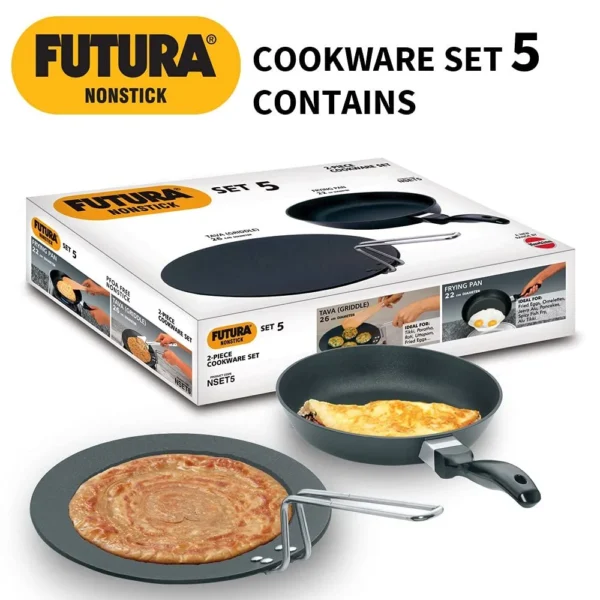 Hawkins Futura Nonstick Cookware Set 5 (NSET5) - Image 4