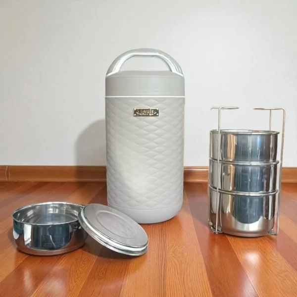 Jaypee Luxboxx 4 Stainless Steel Containers Insulated Tiffin Box - Image 2