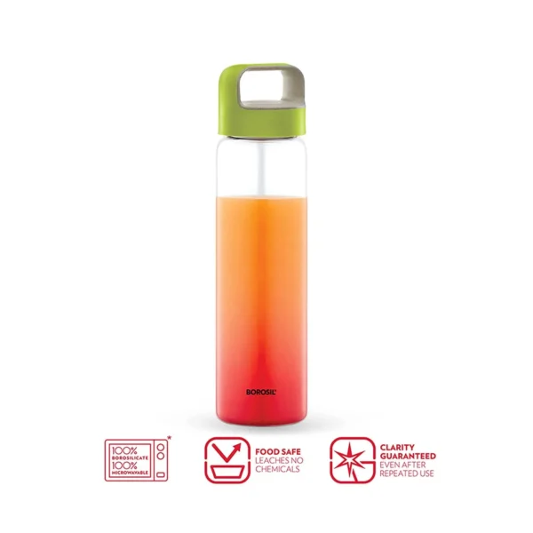 Borosil Crysto Borosilicate Glass Water Bottle, 750ml - Image 3
