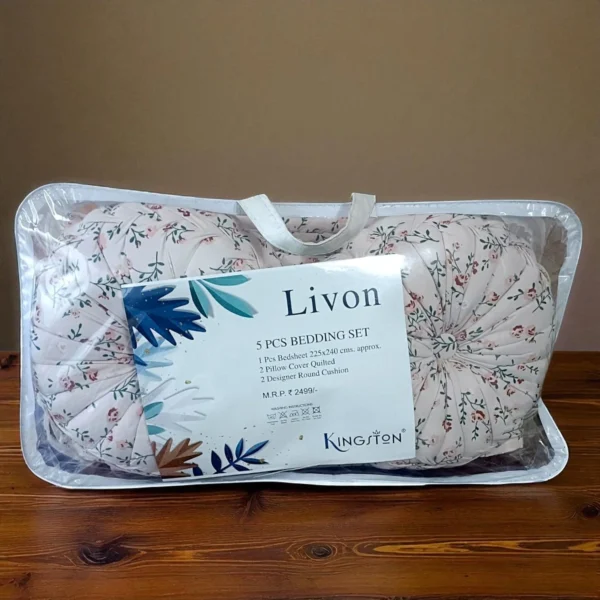 Kingston Livon 5 Piece Bedding Set - Image 3