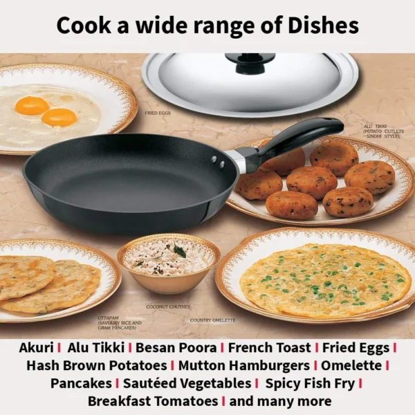 Hawkins NF17S Futura Nonstick Frying Pan with SS Lid - Image 3