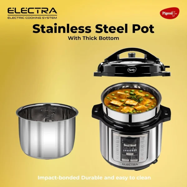 Pigeon By Stovekraft Electra 3 Litre Electric Pressure Cooker with Digital Display 750W - Image 3