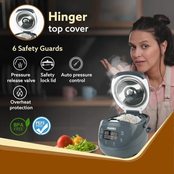AGARO Imperial Electric Rice Cooker, 2L - Image 4