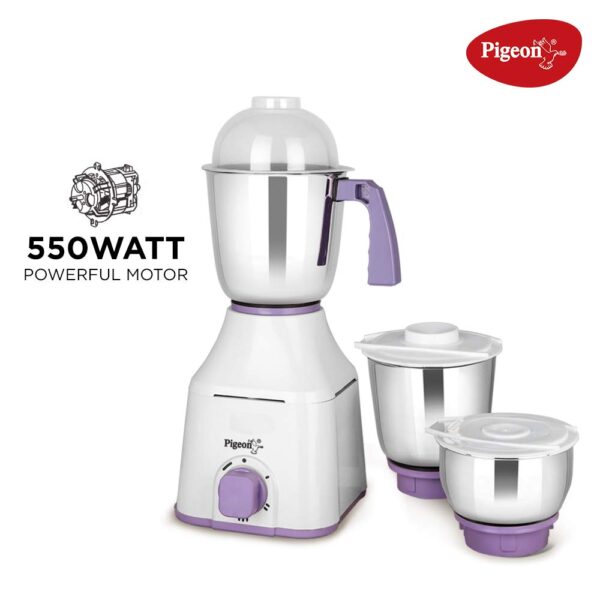 Pigeon Star Mixer Grinder with 3 Stainless Steel Jars - Image 4