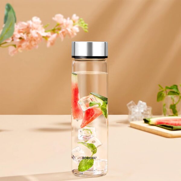 Borosil Pro Lunch Set - 3 Containers Glass Lunch Box With Glass Water Bottle Set - Image 3