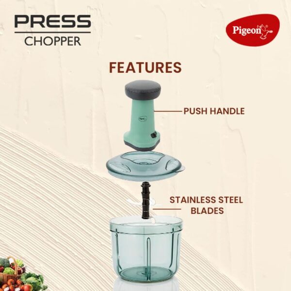 Pigeon Easy Press Manual Chopper 900ml - Image 2