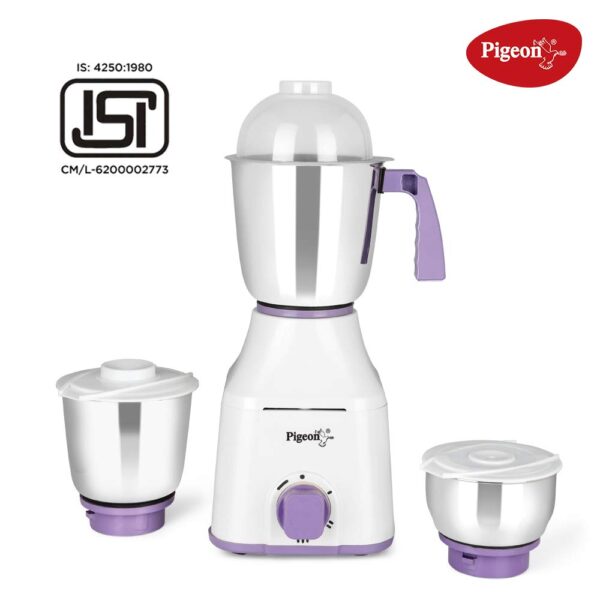 Pigeon Star Mixer Grinder with 3 Stainless Steel Jars