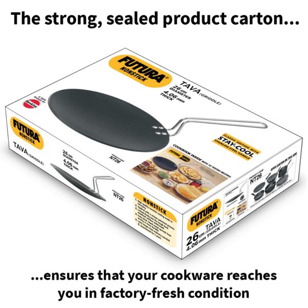 Hawkins Futura Nonstick Tawa - 26 cm (NT26) - Image 4