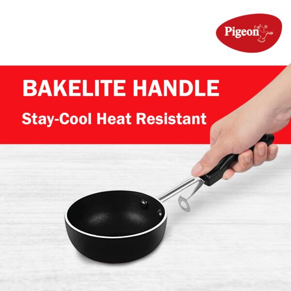 Pigeon Aluminum Non-Stick Tadka Pan - Image 4