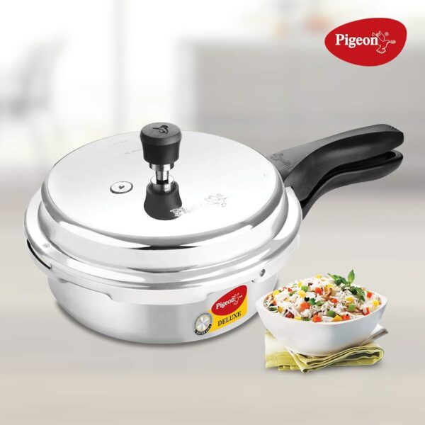 Pigeon Deluxe Aluminium Outer Lid Pressure Cooker - 2 Ltr - Image 2