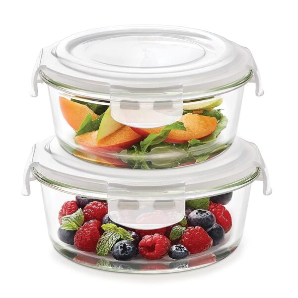 Borosil Pro Lunch Set - 3 Containers Glass Lunch Box With Glass Water Bottle Set - Image 2