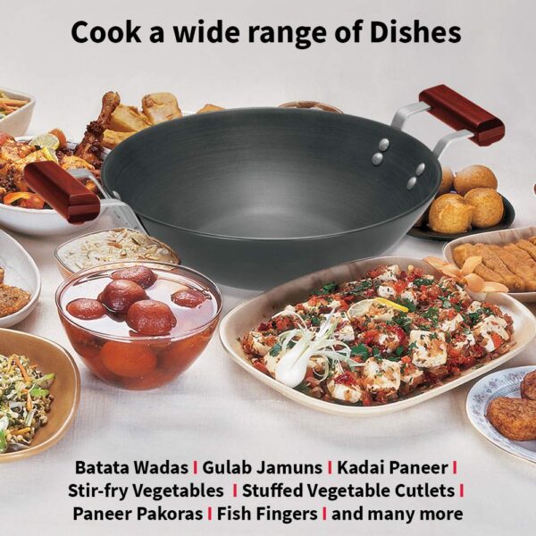 Hawkins Futura AD25S Hard Anodised Deep-Fry Pan with SS Lid - 2.5 Ltr 25cm - Image 2