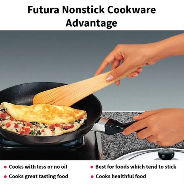 Hawkins NF17S Futura Nonstick Frying Pan with SS Lid - Image 2
