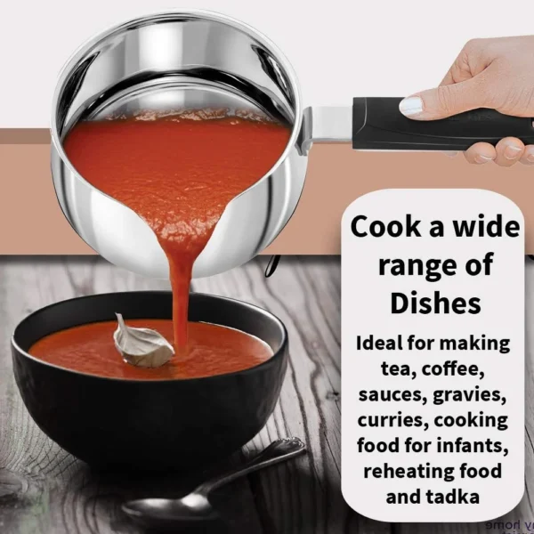 Hawkins SST15 Stainless Steel Induction Compatible Tpan - 1.5 Litre 14CM - Image 3