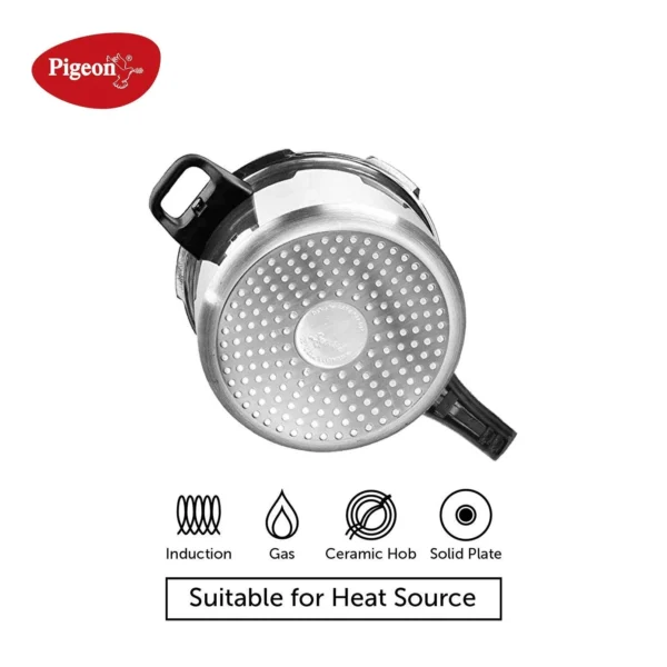 Pigeon Inox Stainless Steel Induction Base Pressure Cooker Outer Lid - 5 L - Image 3