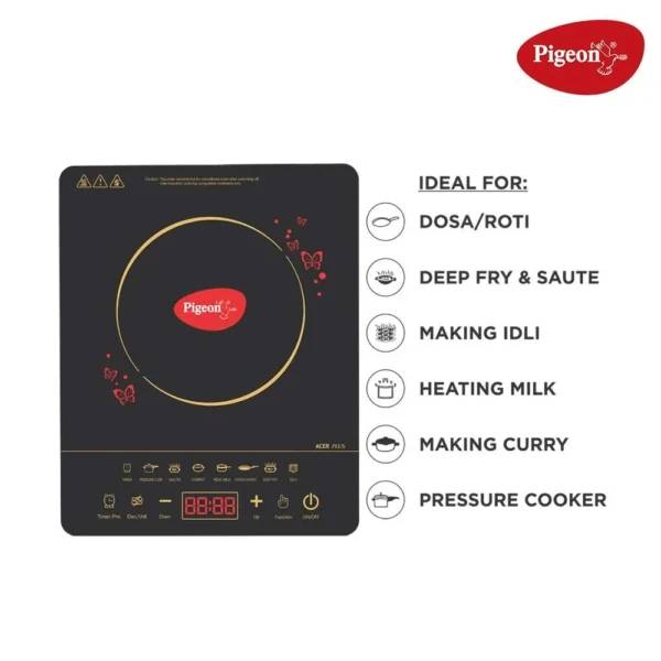 Pigeon Acer Plus Electric Induction Cooktop 1800W - Image 3