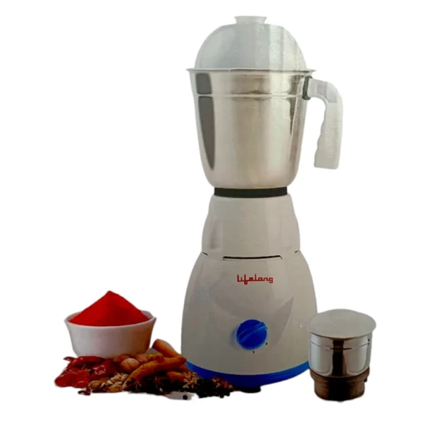 Lifelong Regal 2 Stainless Steel Jar Electric Mixer Grinder 500W (LLMG93A)
