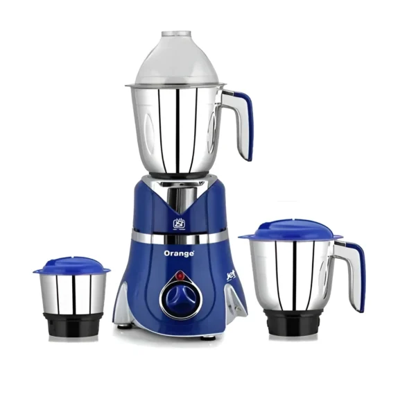 Orange Chrome Jet 3 Jar Mixer Grinder 750W