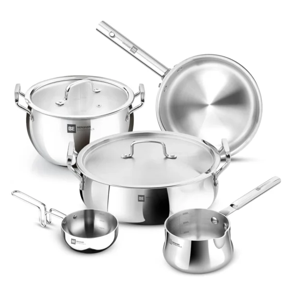 Bergner BE Essentials TriPro Tri-Ply Archana 7 Piece Cookware Set