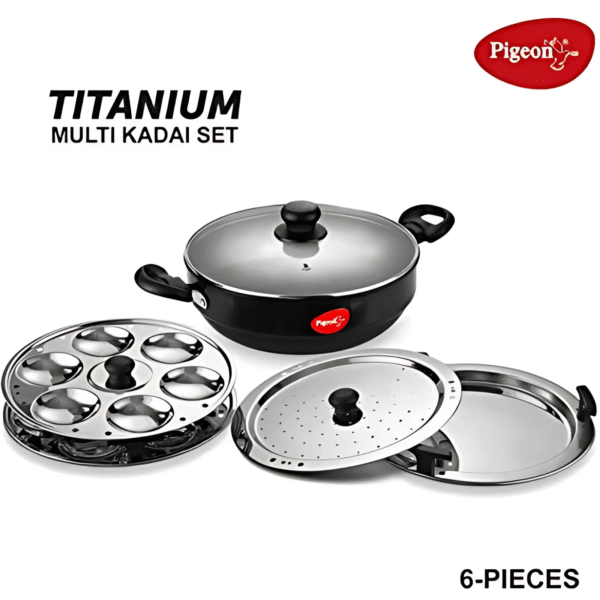Pigeon 12298 Titanium Hard Anodised Multi Kadai 280mm