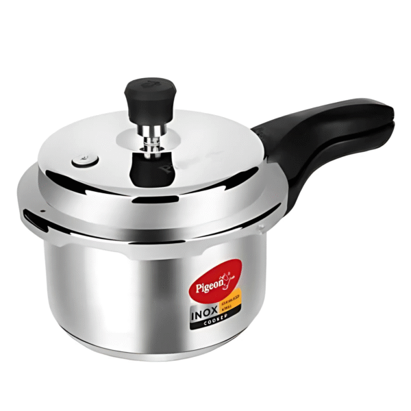 Pigeon Inox Stainless Steel Outer Lid Pressure Cooker, 2L (14652)