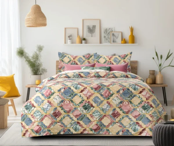 Kingston Venice 3 Piece Double Bedsheet Set