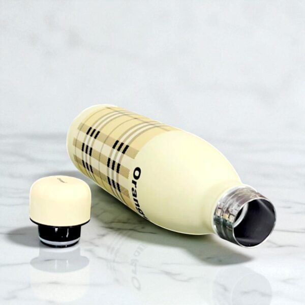 Orange Crystal Double Wall Stainless Steel Vacuum Insulated Water Bottle 1000ml - Image 3