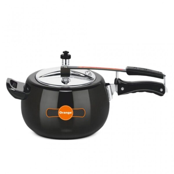 Orange Baleno Series Hard Anodized Induction Base Inner Lid Pressure Cooker 5L