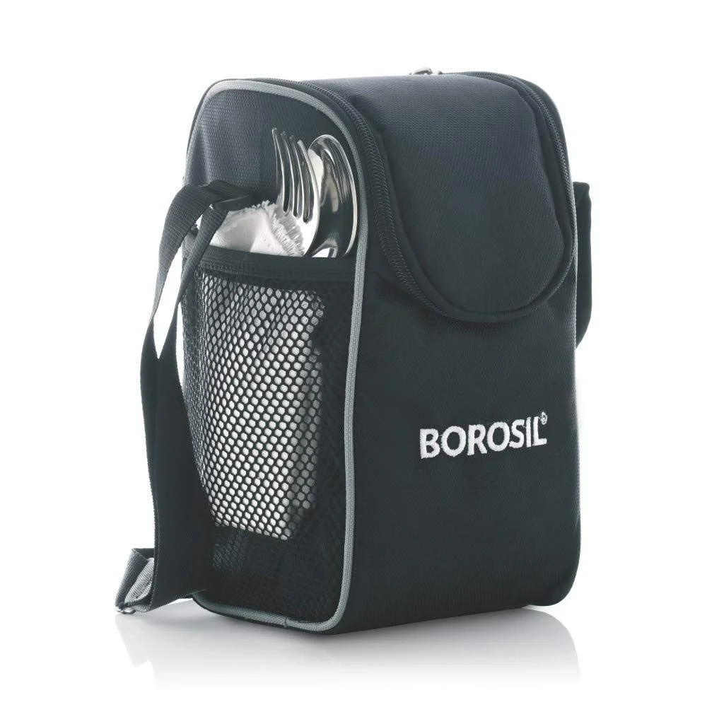 Borosil Hot-N-Fresh Stainless Steel Insulated Lunch Box Set of 3 - Image 5