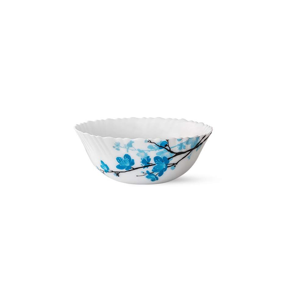 Larah by Borosil Opal Glass Green Herbs 5 Piece Mini Pudding Set - Image 3