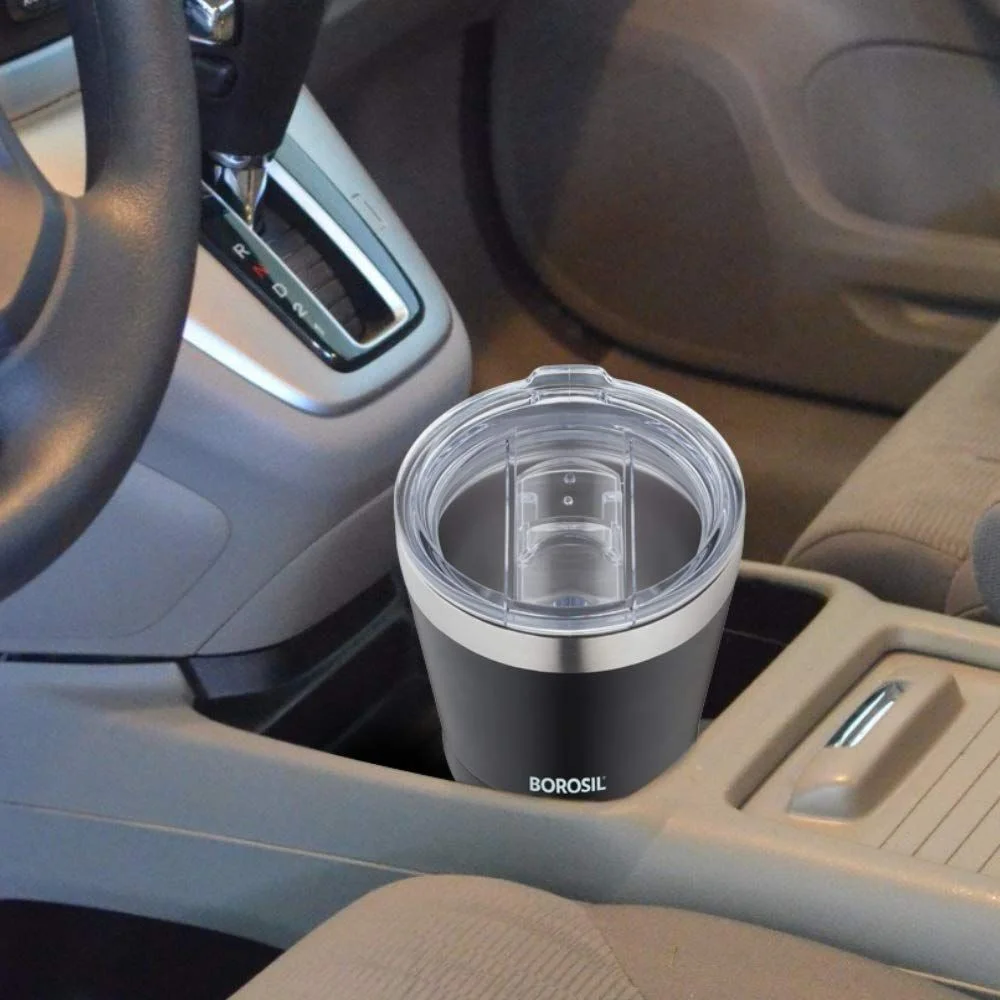 Borosil Stainless Steel Vacuum Insulated Coffee Mug, 180ml - Image 5