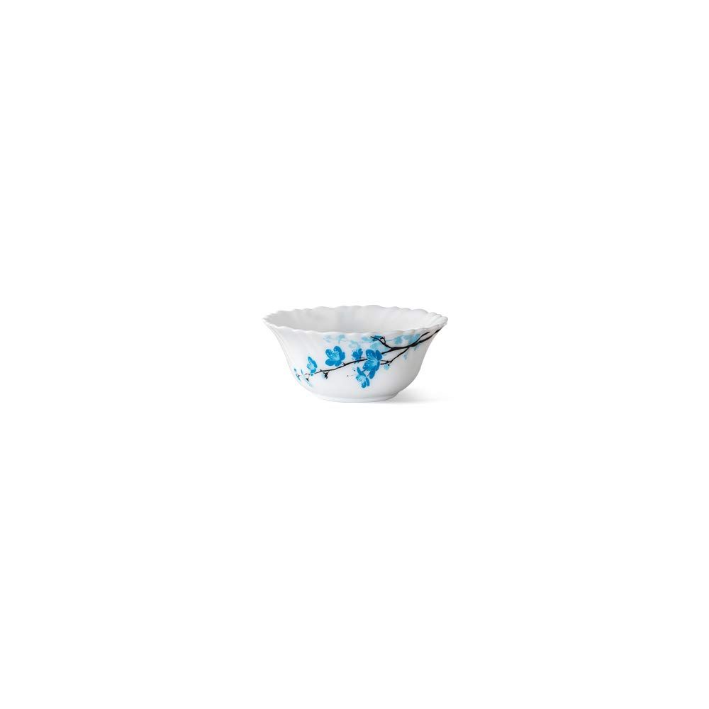 Larah by Borosil Opal Glass Green Herbs 5 Piece Mini Pudding Set - Image 2