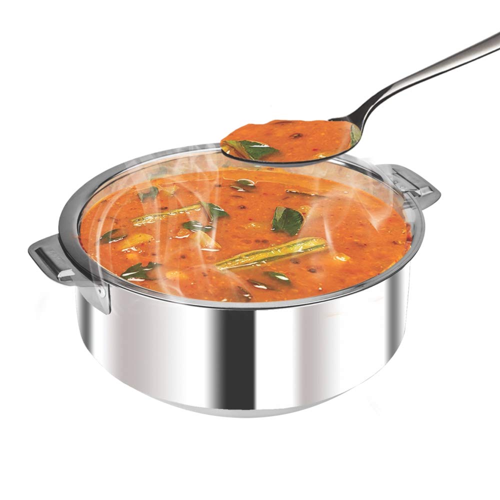 Borosil Stainless Steel Insulated Idli Server Casserole, 900ml - Image 4