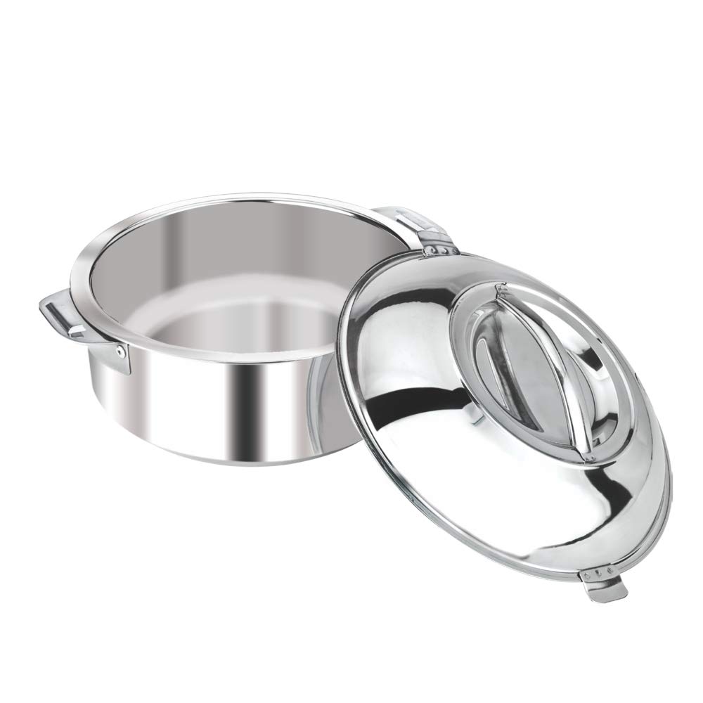 Borosil Stainless Steel Insulated Idli Server Casserole, 900ml - Image 3